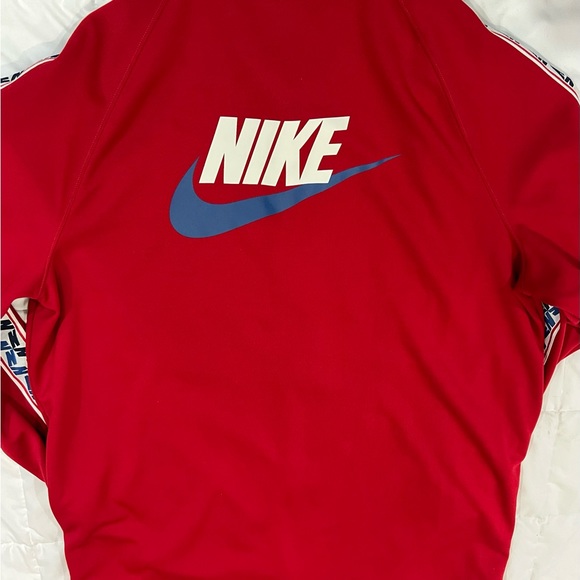 XL TALL Nike Sportwear Men's Gym Red Blue Sail Taped Track Jacket AJ2681-687 Big - Picture 7 of 12